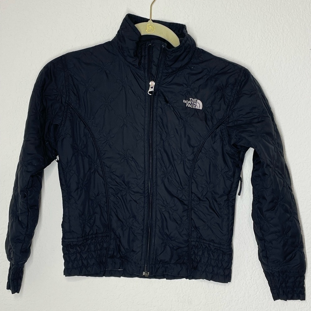 The North Face jacket winter girls sz Medium black lightweight